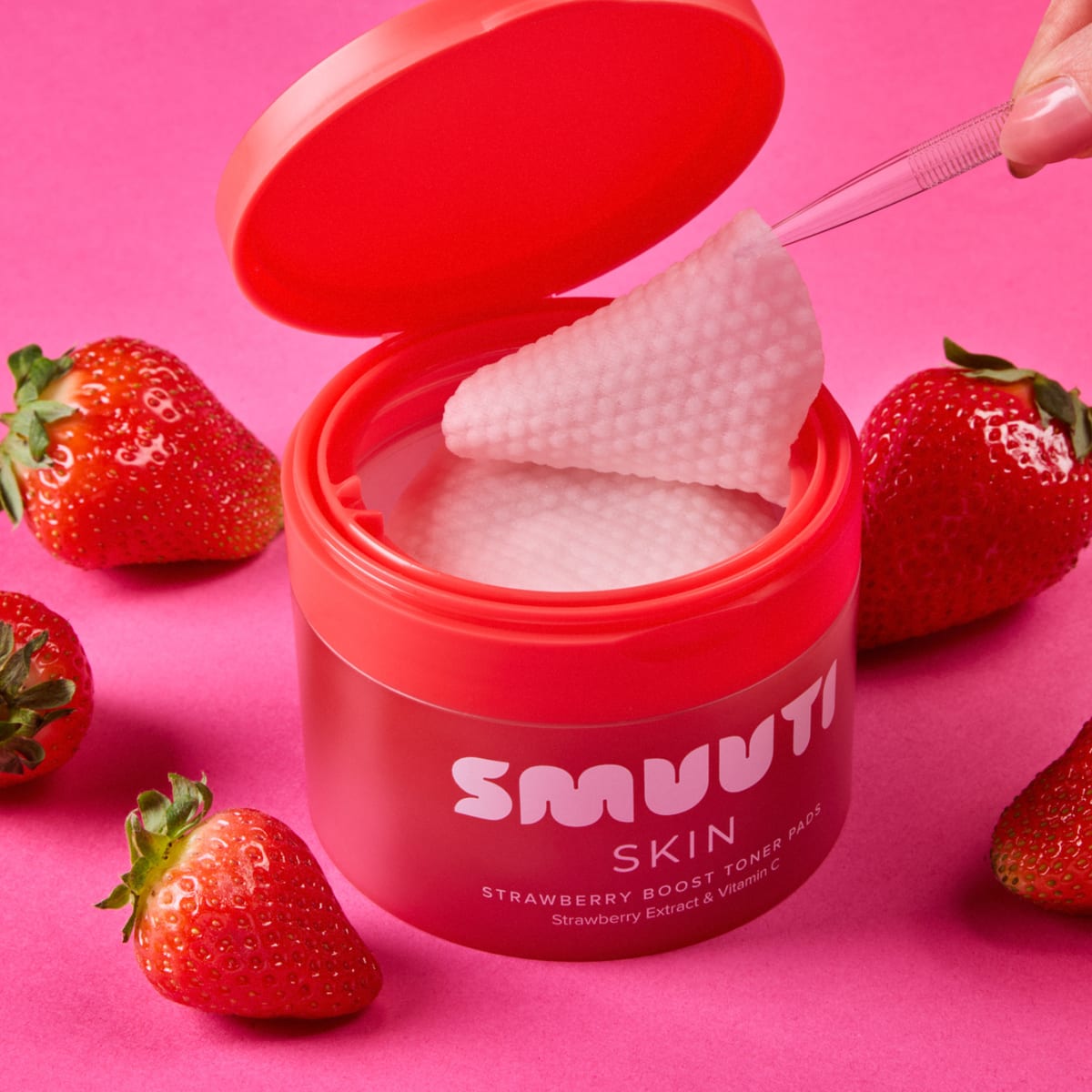 Smuuti Skin Strawberry Boost Toner Pads
