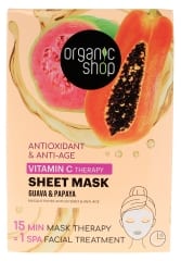 Organic Shop Antioxidant & Anti-Aging Guava & Papaya Sheet Mask