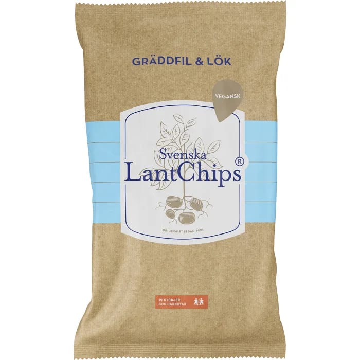Svenska LantChips Gräddfil & Lök
