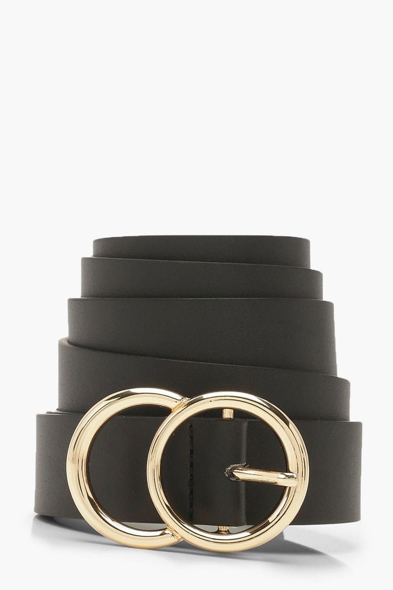 Boohoo Plus Gold O Ring Boyfriend Belt
